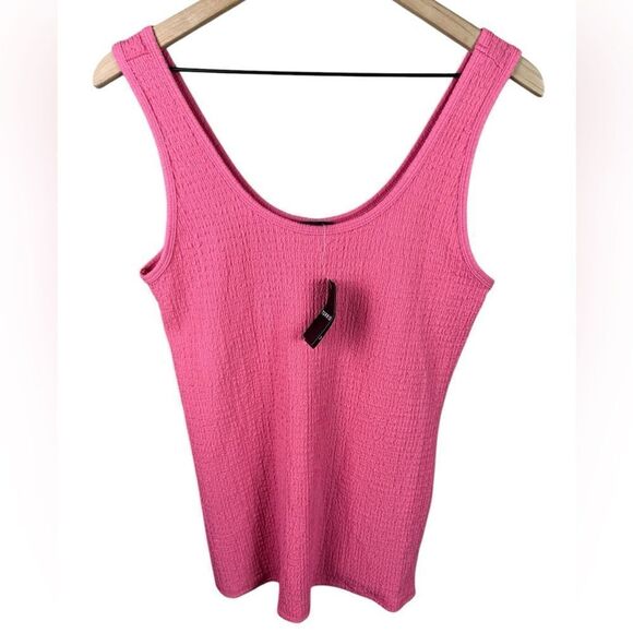 Torrid Pink Textured Tank Top - Picture 1 of 6